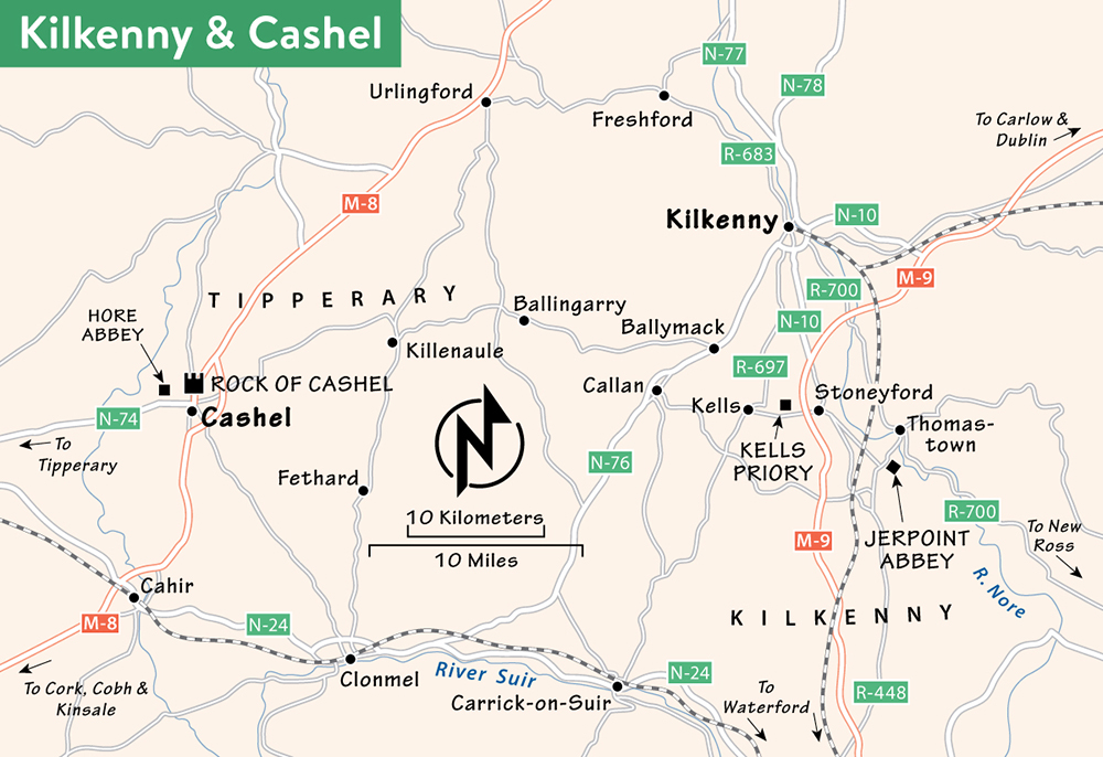 Kilkenny & Cashel map map