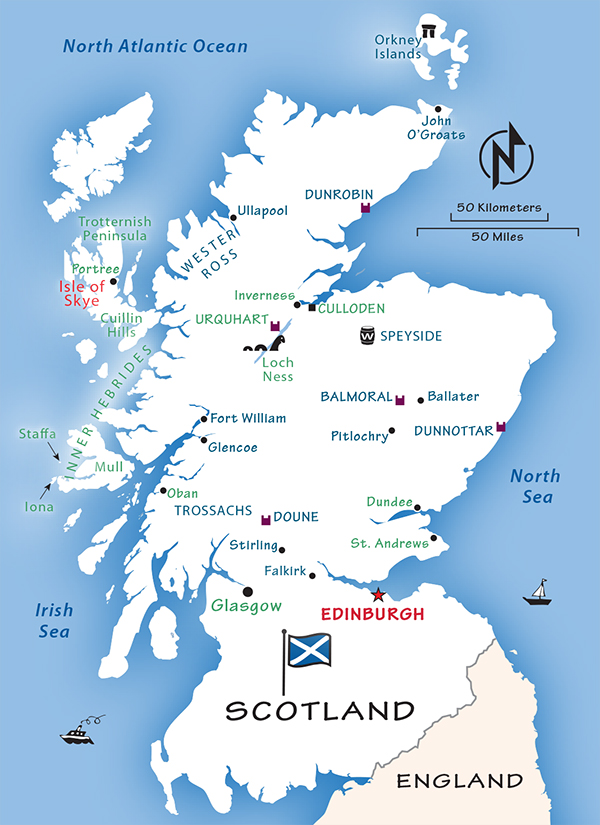 Scotland map