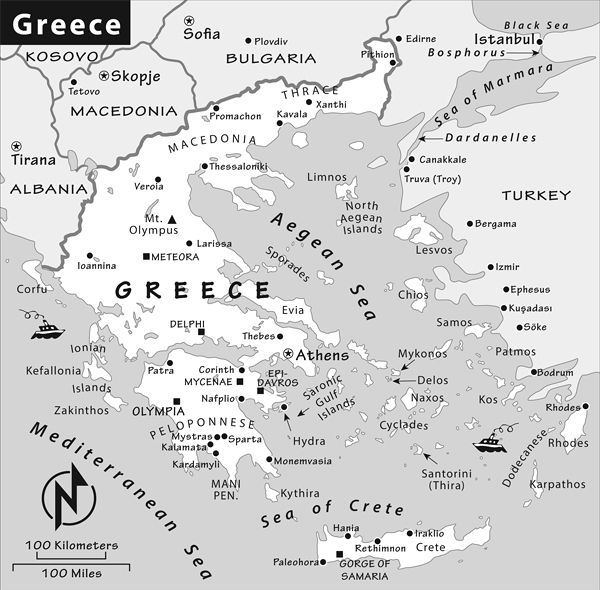 Greece map