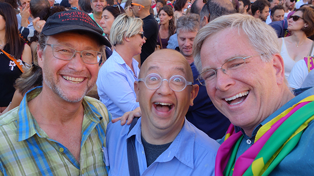 Rick and his TV crew